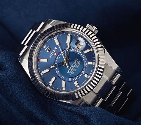 sky dweller rolex chocolate|Rolex Sky-Dweller blue.